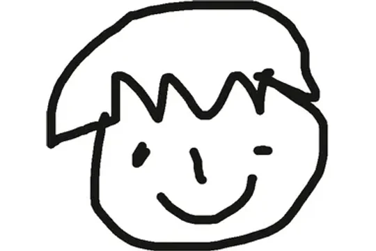 A reader’s drawing for Amul: A cheerful face