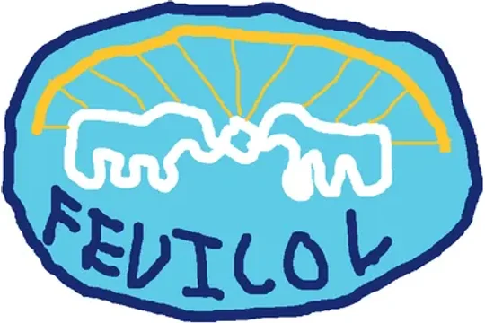 A reader’s drawing for Fevicol: Elephants under the sun’s rays