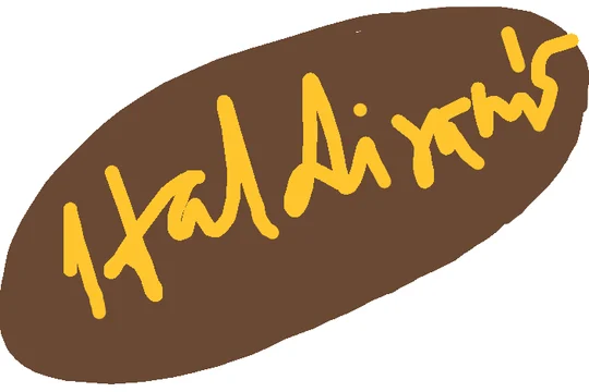 A reader’s drawing for Haldiram’s: A brown oval