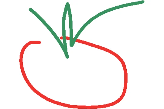 A reader’s drawing for Zomato: A tomato