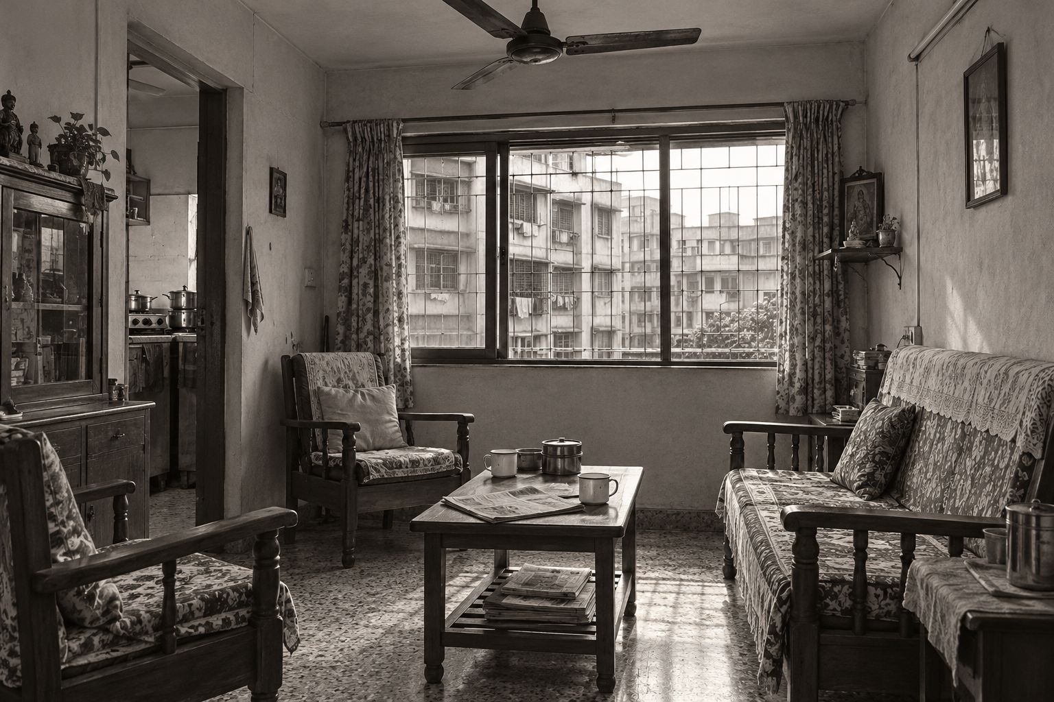 Illustration of a Dombivli apartment